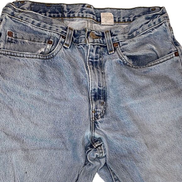 LEVIS MENS RELAXED FIT JEANS STYLE 550 SITS AT THE WAIST IS 100% COTTON 32 x 31 - Picture 7 of 10